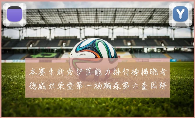 本赛季新秀护筐能力排行榜揭晓考德威尔荣登第一杨瀚森第六奎因跻身前十